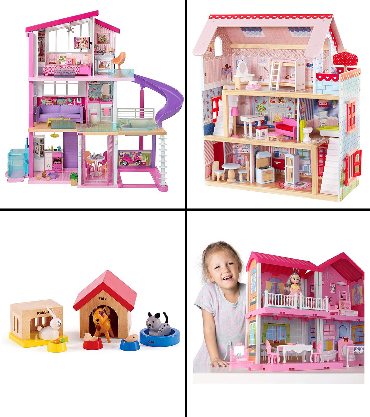 Hape Family Pets Wooden Doll House Animals for Ages 3 to 8 Years for sale online 