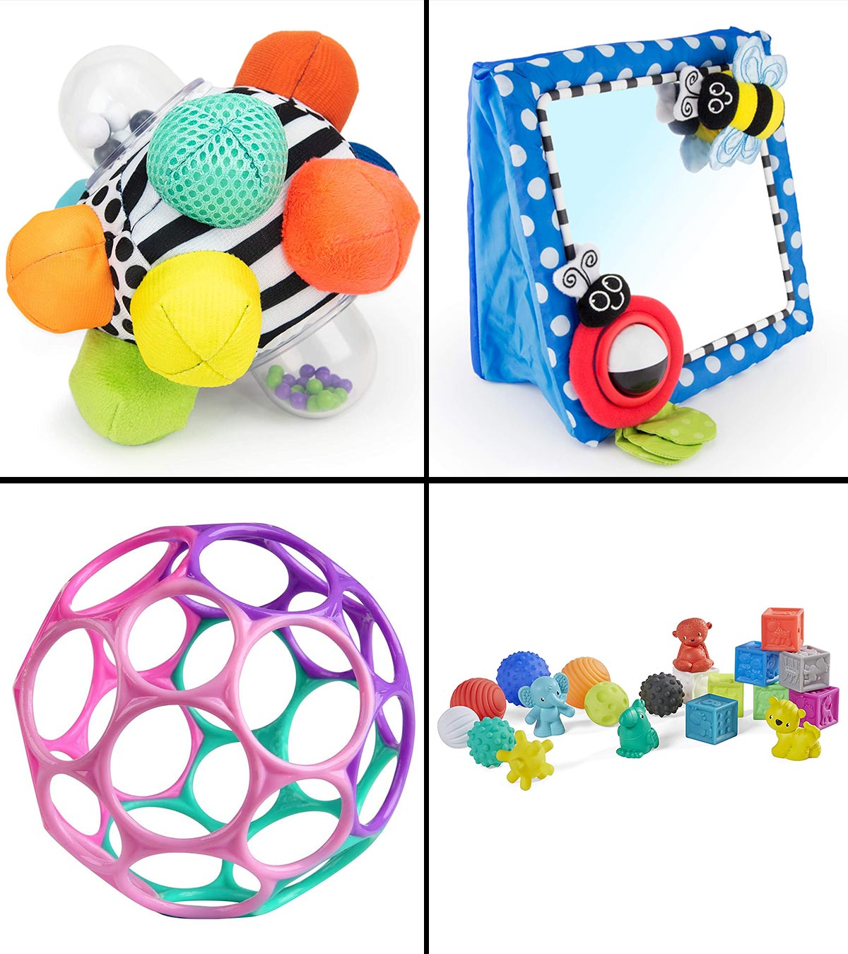Baby Kids Toys Safety Grasping Holes Balls for Newborn Grasp ExerciseODDE 