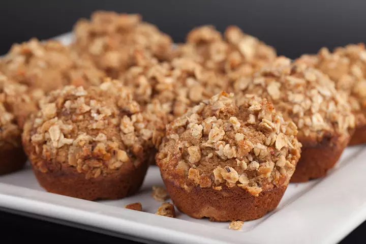 Almond and sweet potato muffins for babies