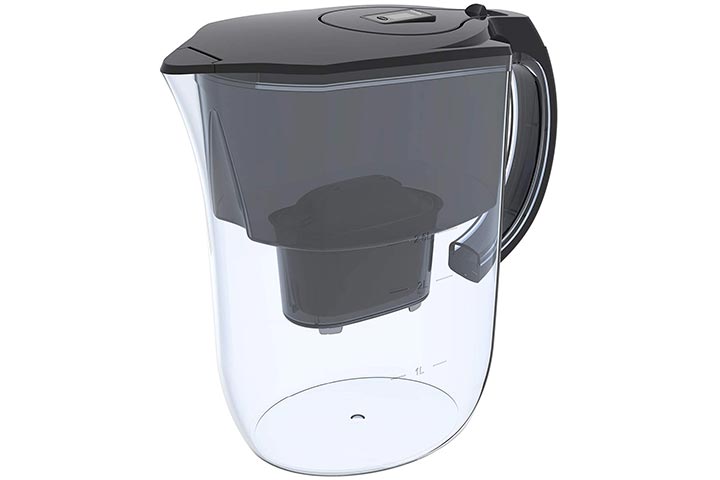 Abosta Alkaline Water Pitcher 3.8L with Activated Carbon Cartridge