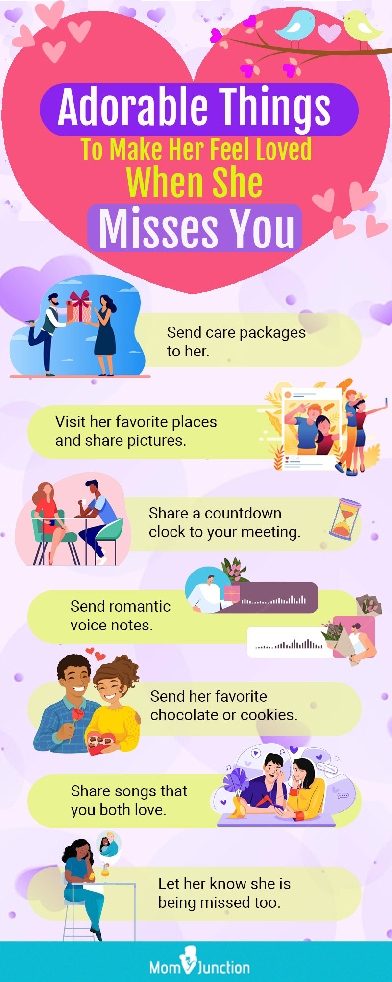 tips to make her miss you [infographic]