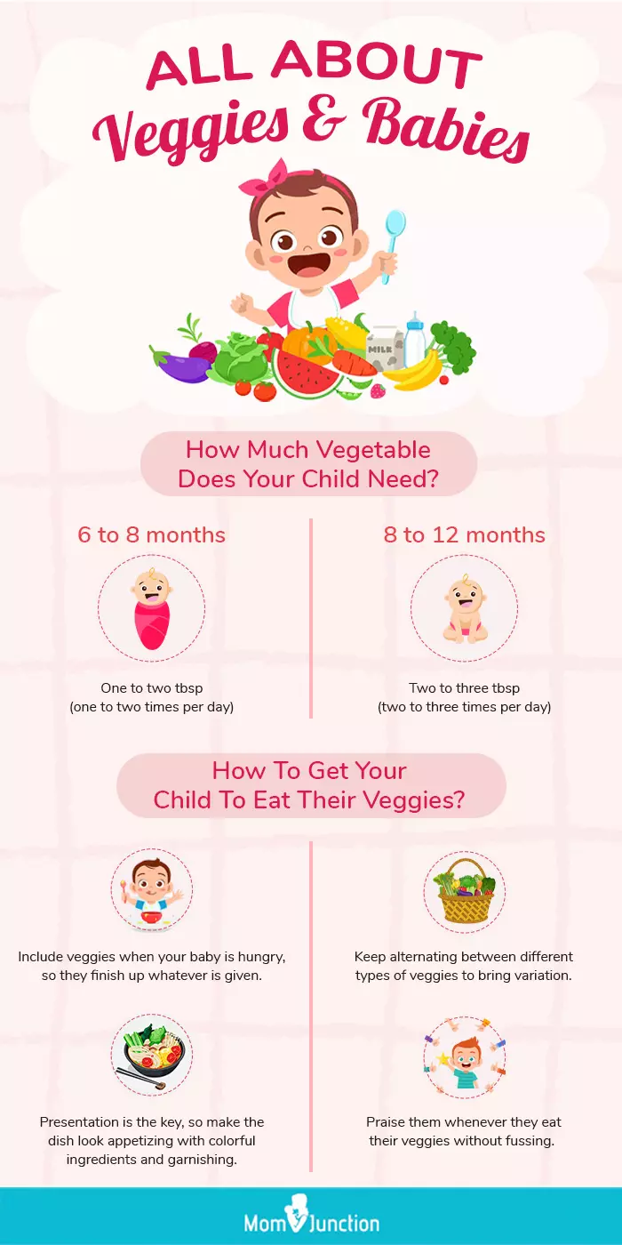 feeding vegetables to babies (infographic)