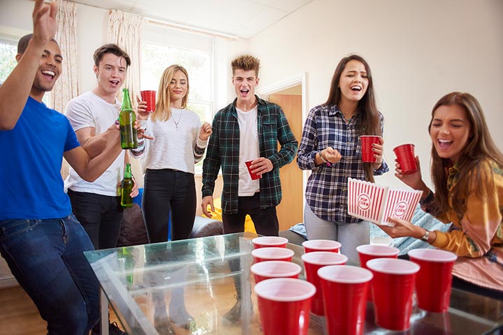 Beer pong for games to play with friends