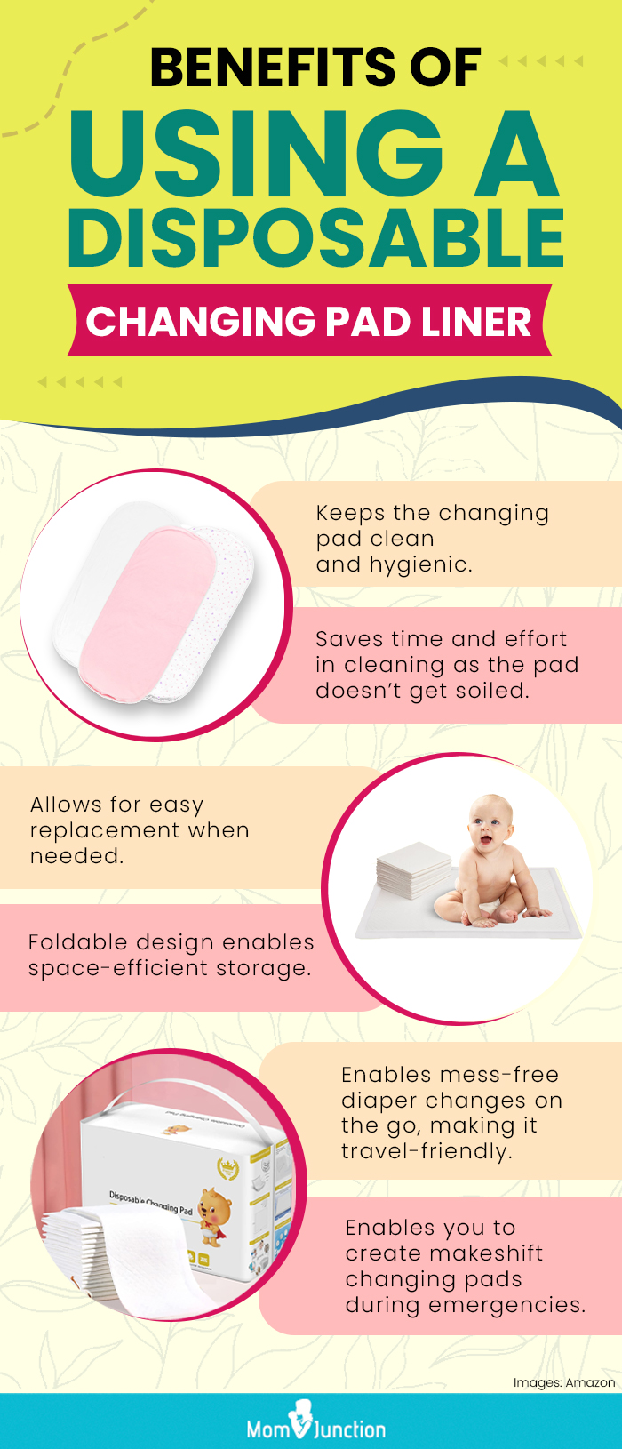 Benefits Of Using A Disposable Changing Pad Liner (infographic)