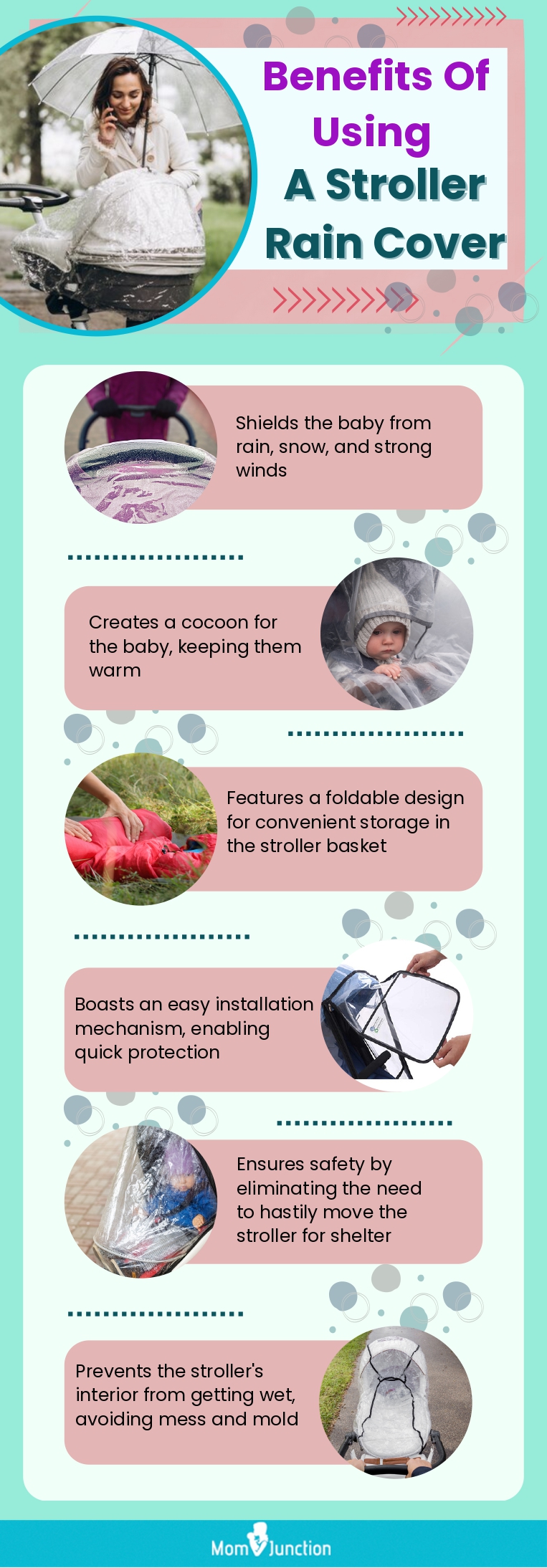 Benefits Of Using A Stroller Rain Cover (infographic)