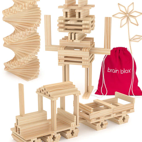 Brain Blox Wooden Building Blocks For Kids