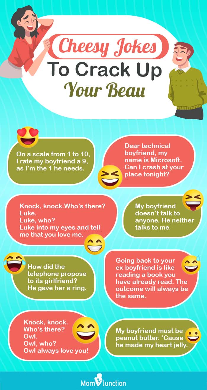cheesy jokes to crack up your beau (infographic)