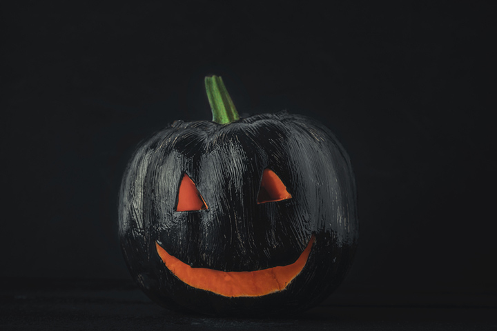 Cookie monster pumpkin carving idea for kids