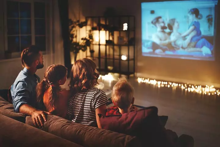 Cozy movie night party for 8-year-old's birthday