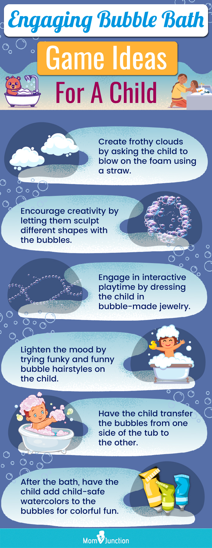 Engaging Bubble Bath Game Ideas For A Child (infographic)