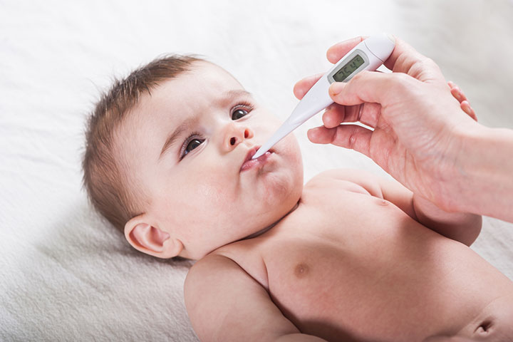 Fever is a sign of food poisoning in babies