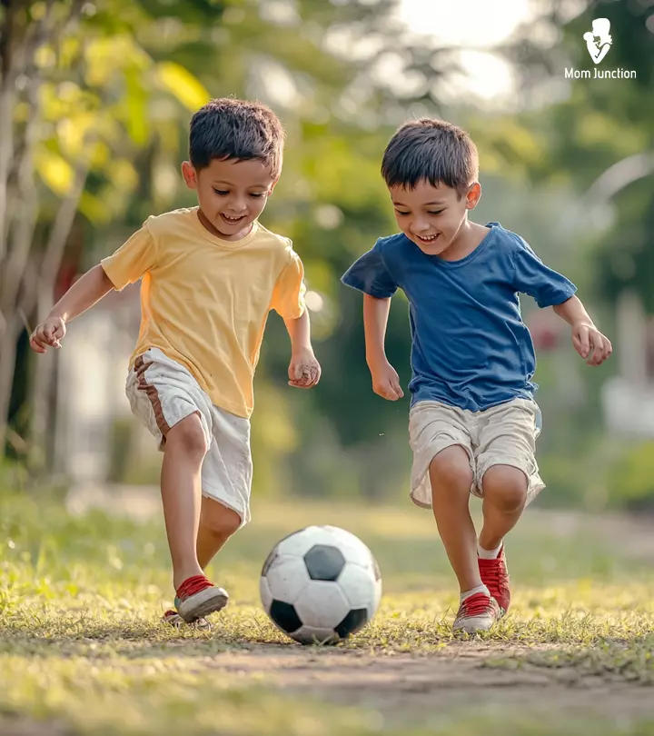 Siblings Playing Together, Representing Fun Games