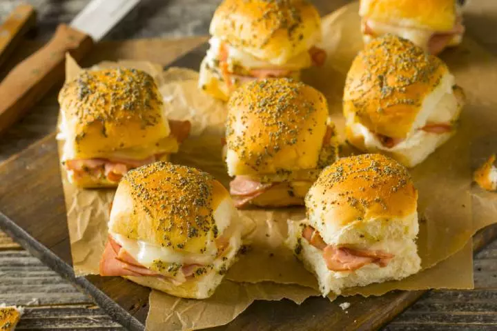 Ham and cheese slider 