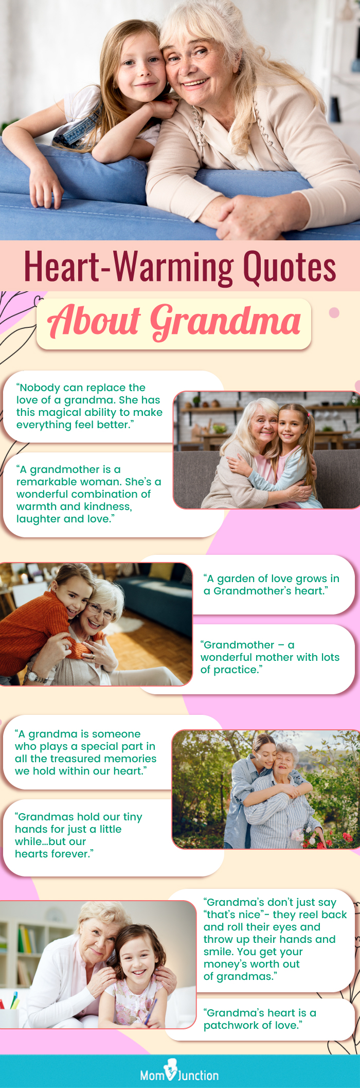 heart warming quotes about grandma (infographic)
