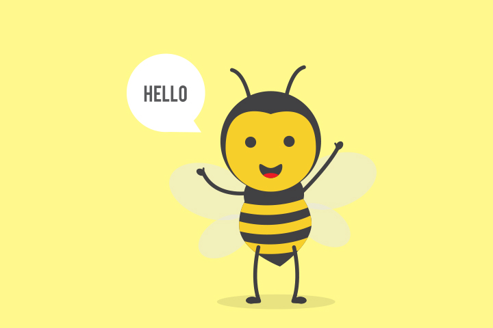 Bee says 'hello'