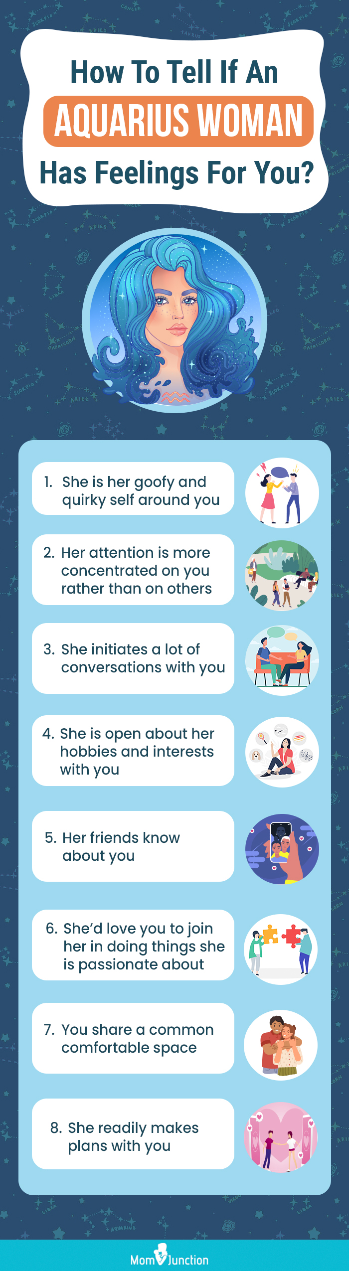 how to tell if an aquarius women has feelings for you (infographic)