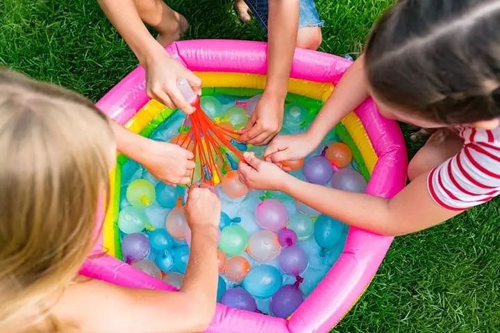 Include water play in the party and let children have fun