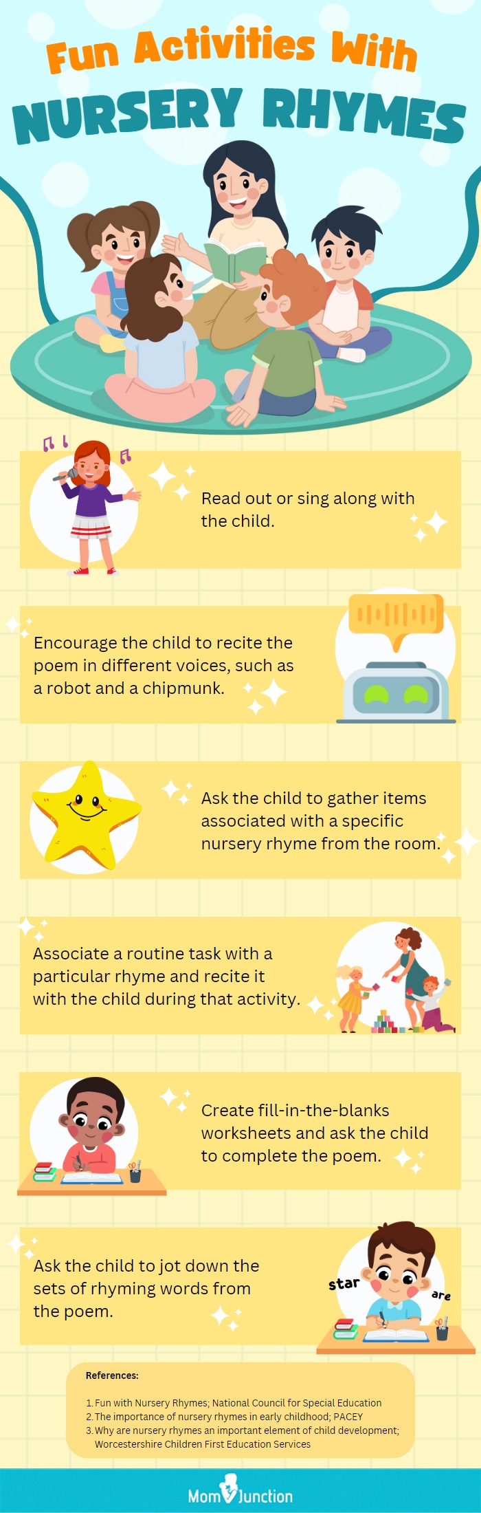 Fun Activities With Nursery Rhymes 348 Content topics (Infographic)