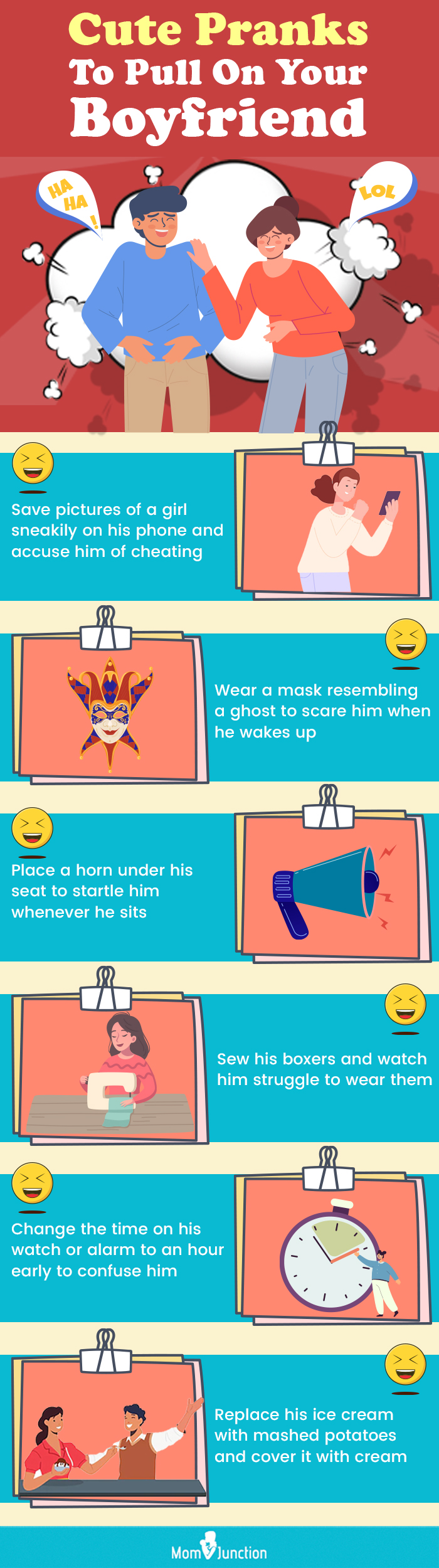cute pranks to pull on your boyfriend (infographic)