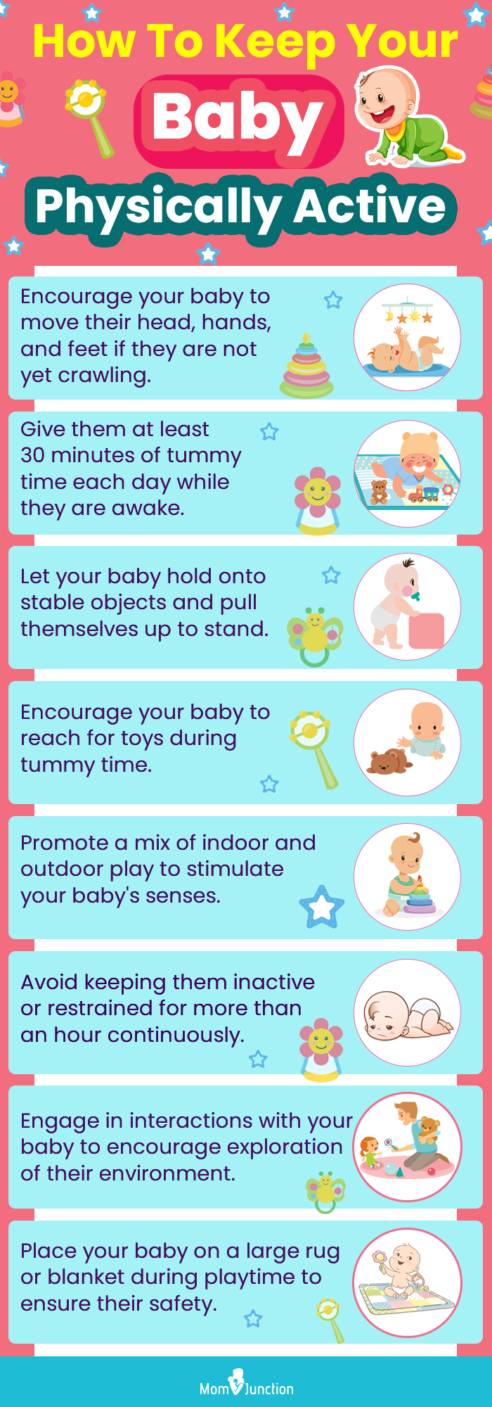 how to keep your baby physically active (infographic)