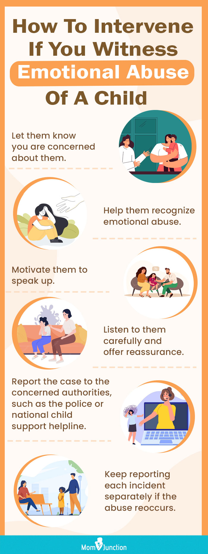 helping a child facing emotional abuse at home (infographic)