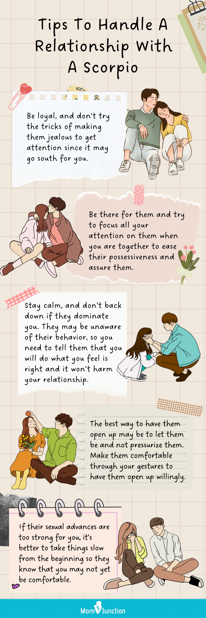 tips to handle a relationship with a scorpio (infographic)