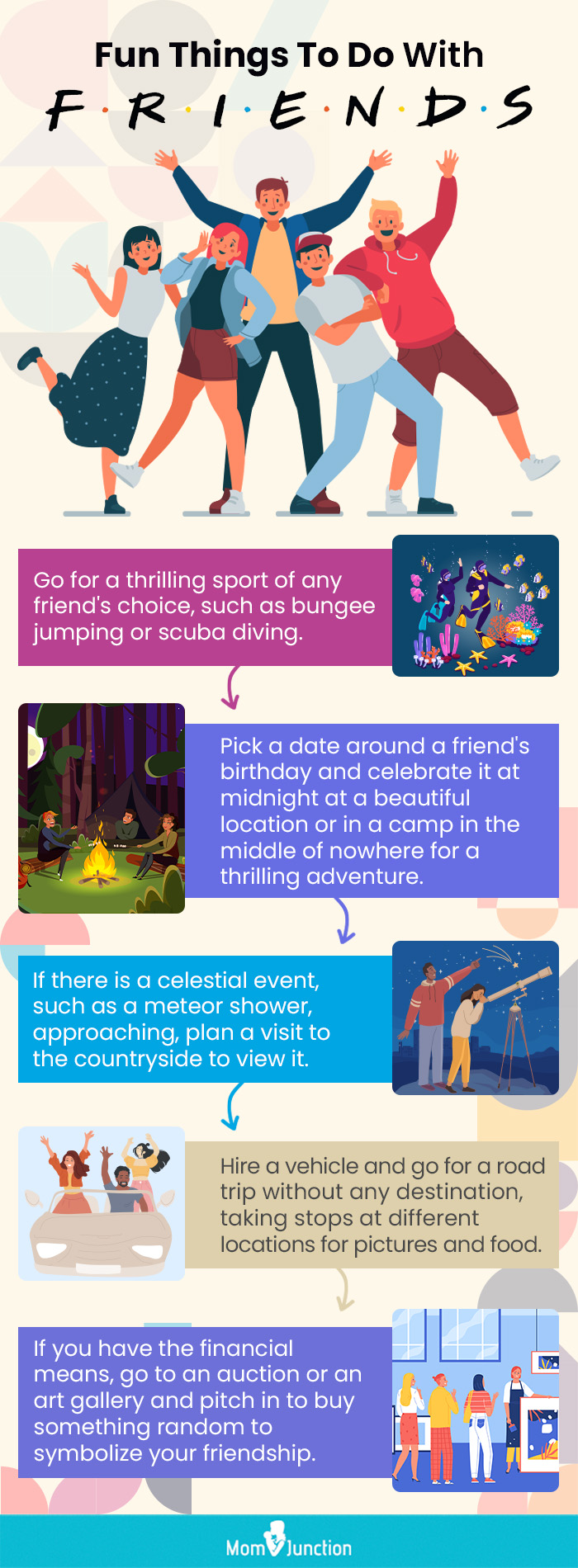 Fun things to do with friends [infographic]