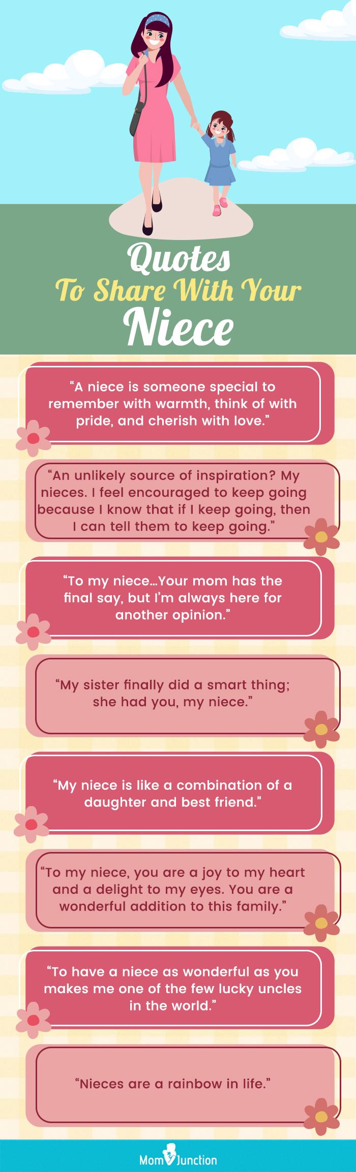 quotes to share with your niece (infographic)