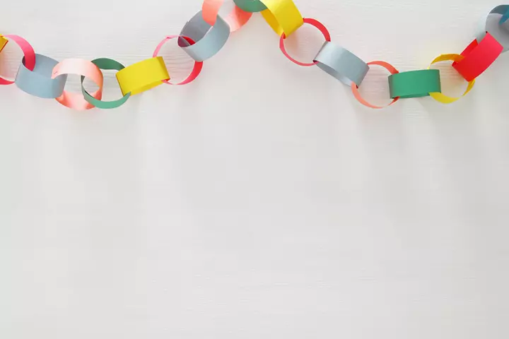 Making paper chains, kindness activity for kids