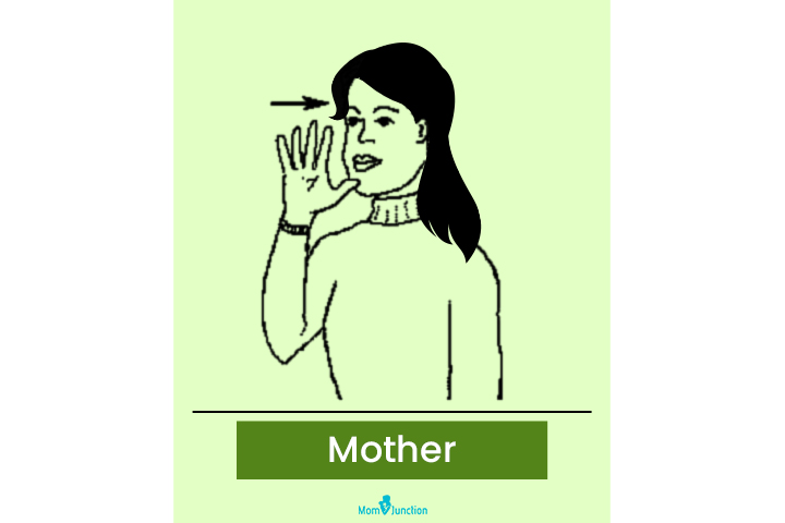 Baby sign language for mother