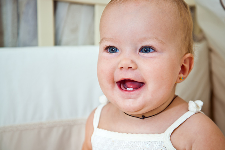 The first teeth to erupt in a baby’s mouth are the lower front teeth