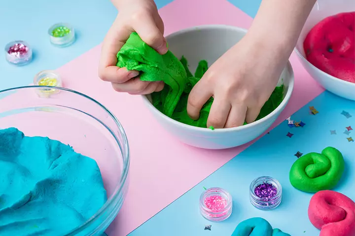 Playing with dough strengthens hand muscles