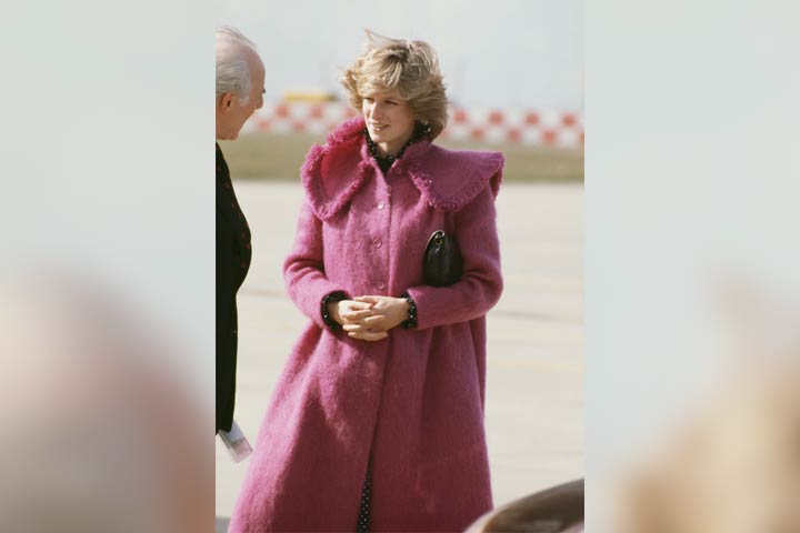 Princess Dianas Dress Accompanied With A Sweater
