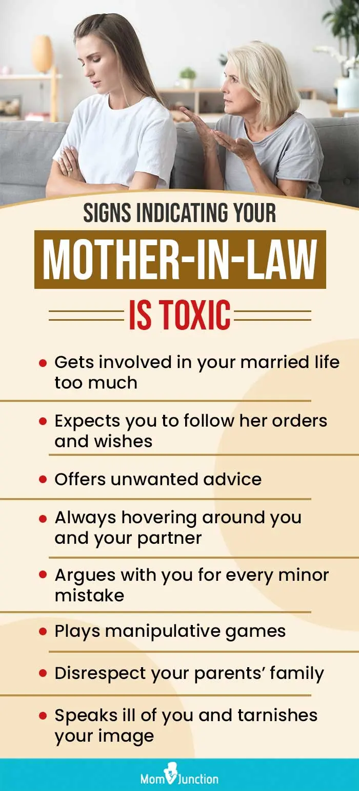 signs indicating your mother in law is toxic (infographic)