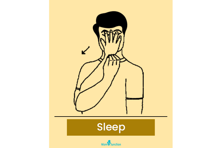Baby sign language for sleep