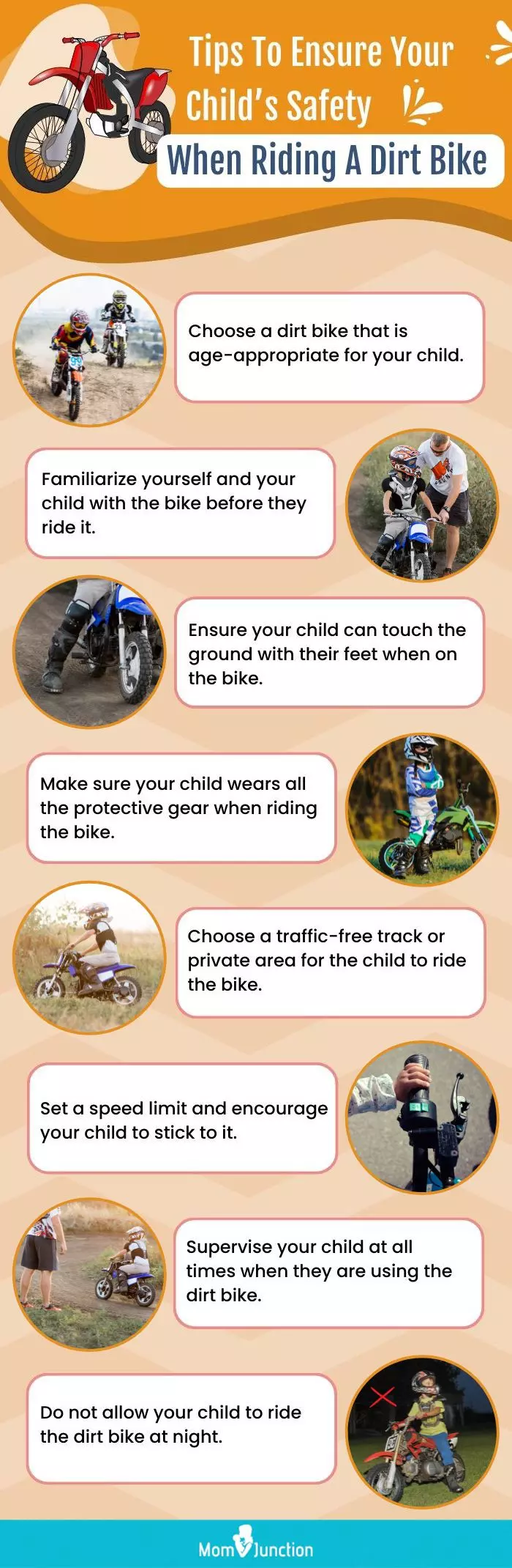 Tips To Ensure Your Child’s Safety When Riding A Dirt Bike (infographic)