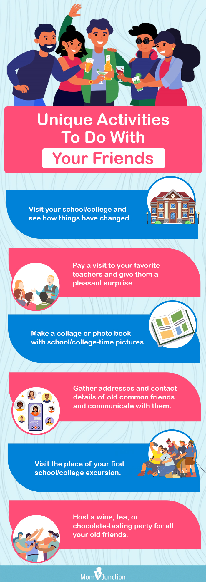 unique ways to spend time with your friends [infographic]