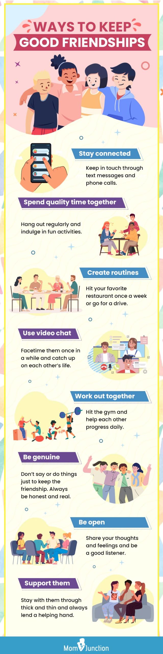 ways to keep good friendships [infographic]