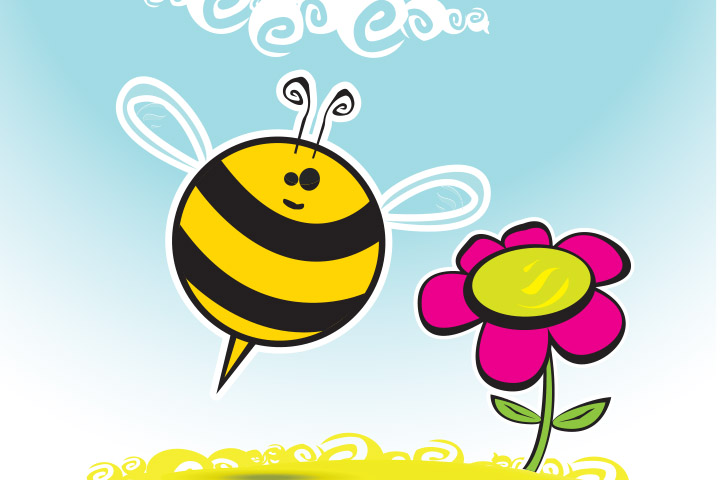 Bee says 'Hey, bud!'