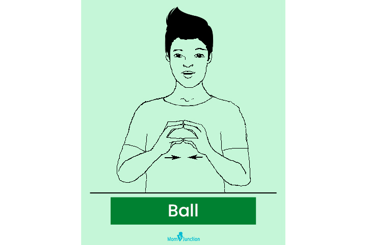Baby sign language for ball