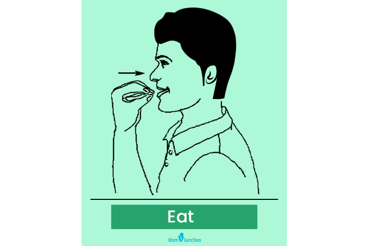 Baby sign language for eat