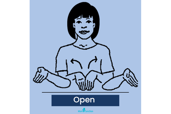 Baby sign language for open