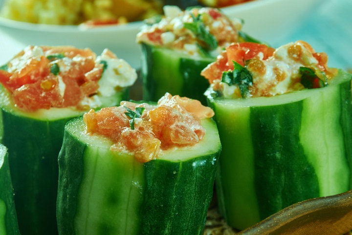 Cucumber cup, vegetable snacks for kids