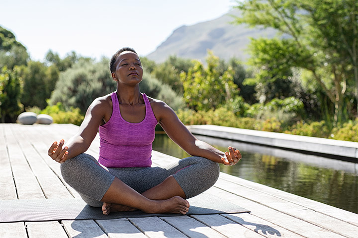 Meditation helps reduce stress and increase focus