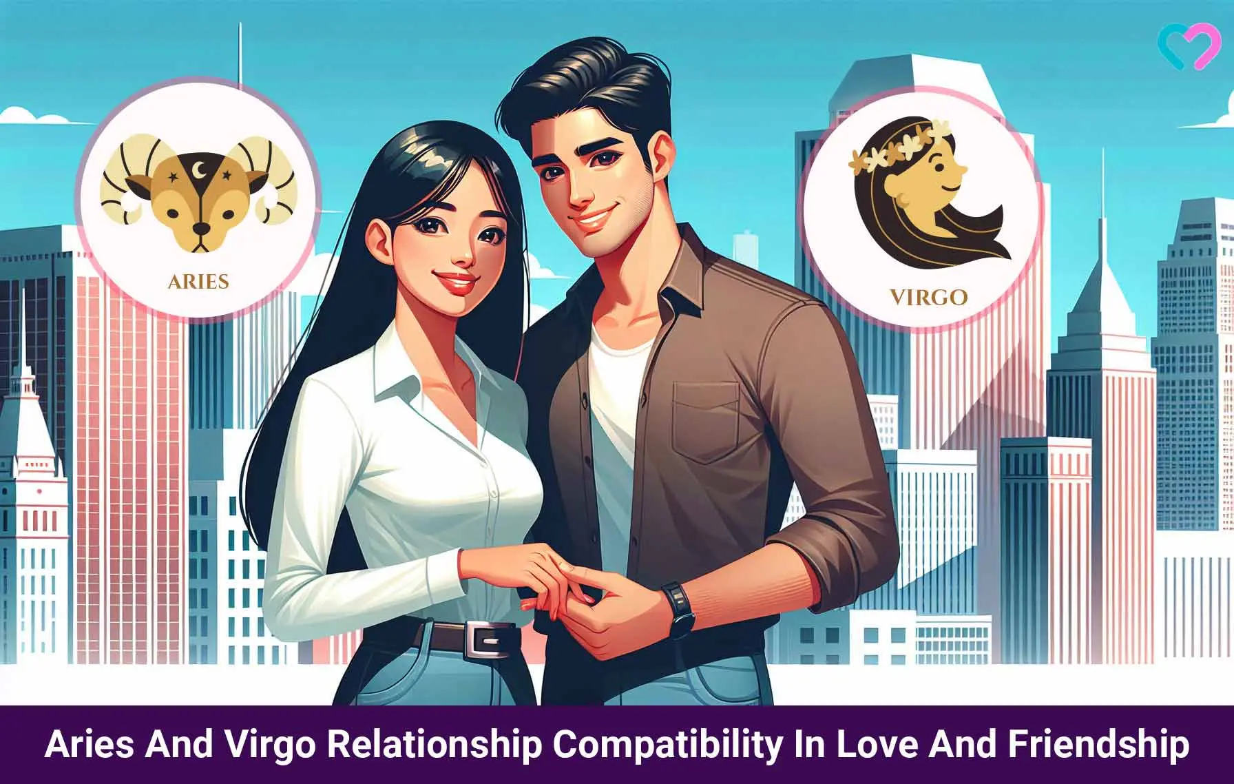 Aries And Virgo Relationship Compatibility In Love And Sex_illustration