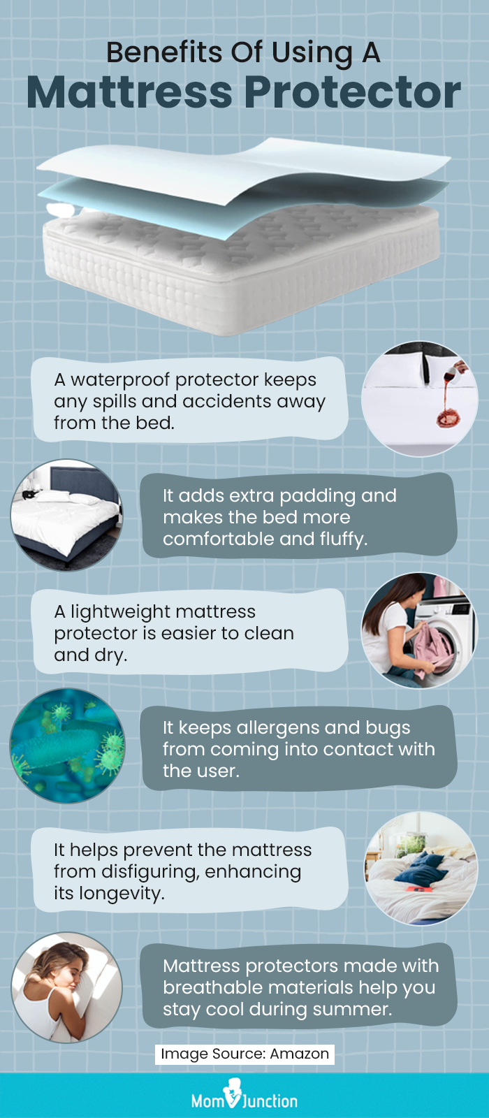 Benefits Of Using A Mattress Protector (infographic)