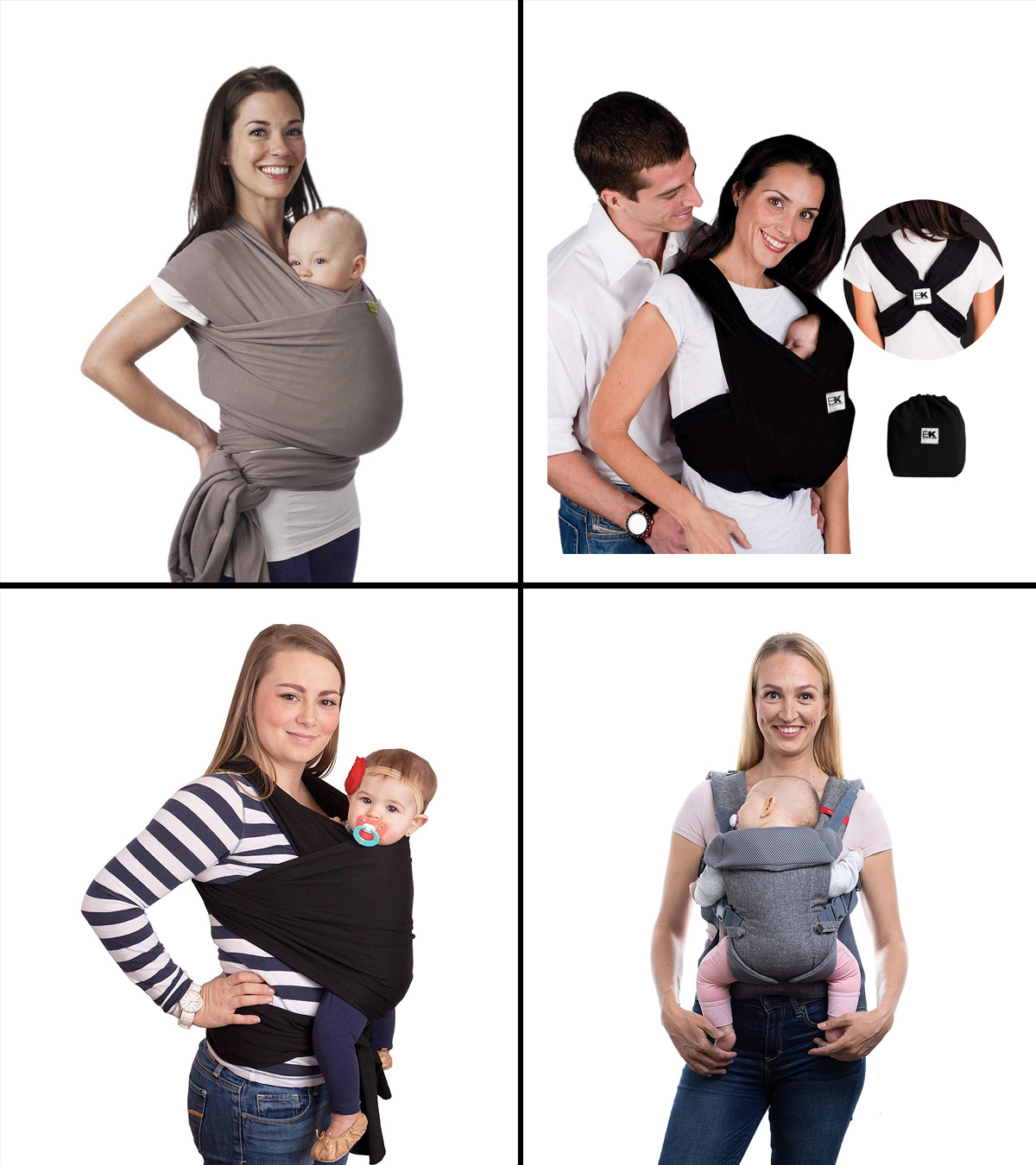 Dark Gray Baby-Slings Baby Carrier for Easy Care of Babies Baby-Carrier-Wrap,FRUITEAM Newborn Wrap Sling The Best Choice for Taking Care of Baby 