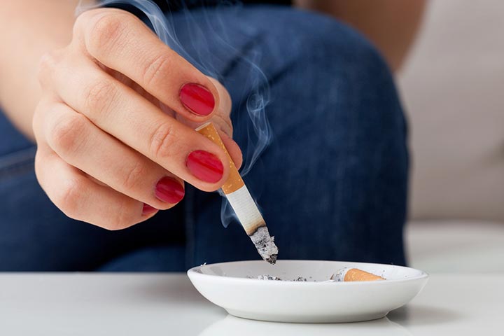Cigarette smoking can cause nipple vasospasm