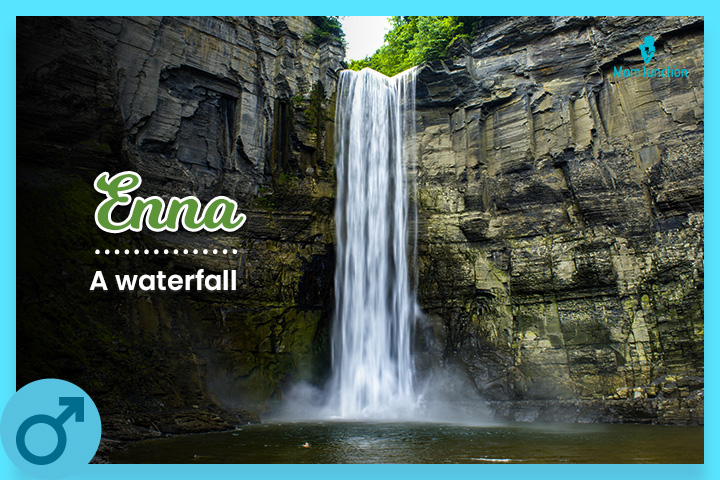 Enna, a beautiful waterfall