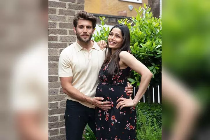 Freida Pinto and Cory Tran